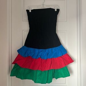 80’s vintage strapless dress, sz 2